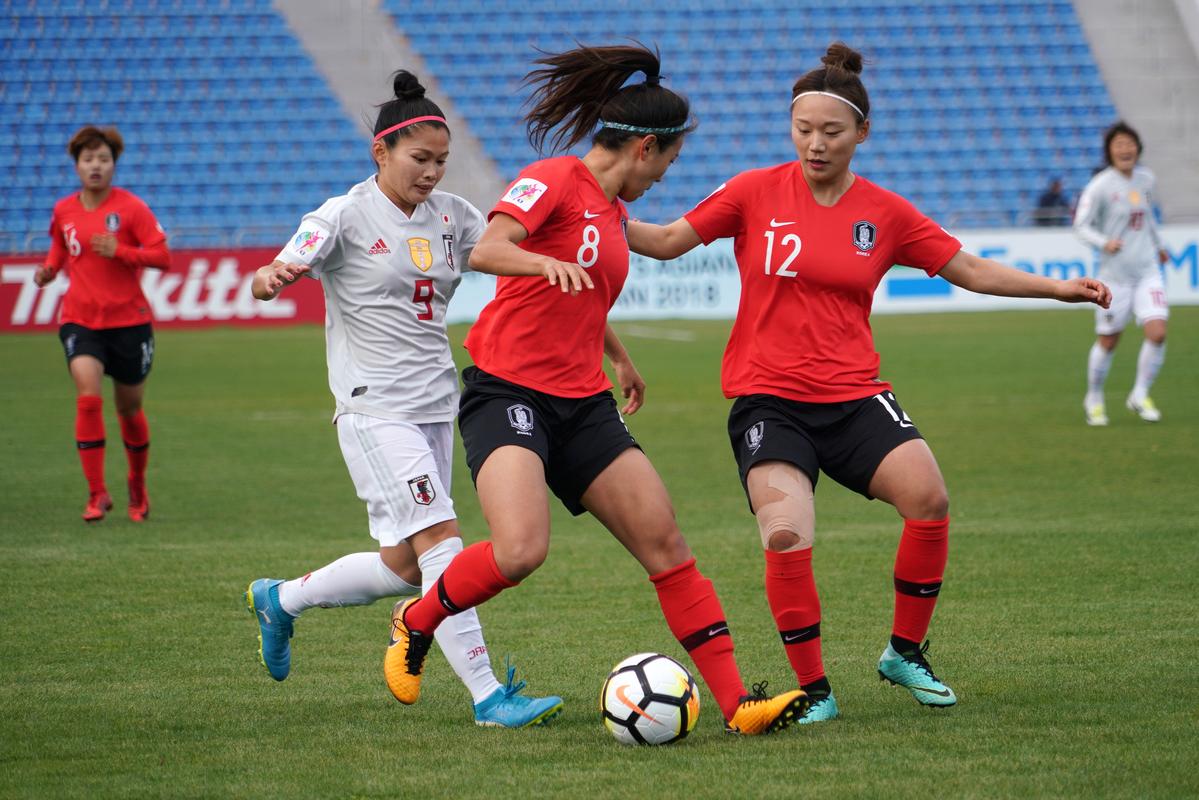女足亚洲杯韩国vs日本