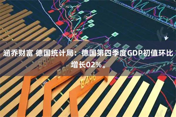 涵乔财富 德国统计局：德国第四季度GDP初值环比增长02%。